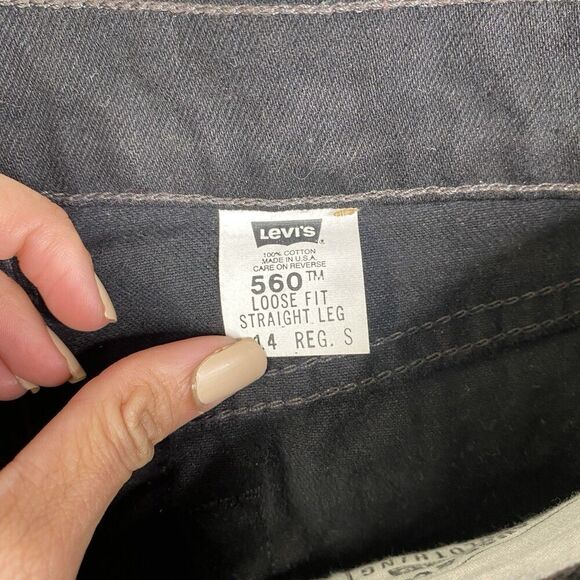 Vintage Levi's Jeans Womens 560 Loose Fit Straight Leg High Rise Denim Sz 14 Reg - Picture 8 of 14